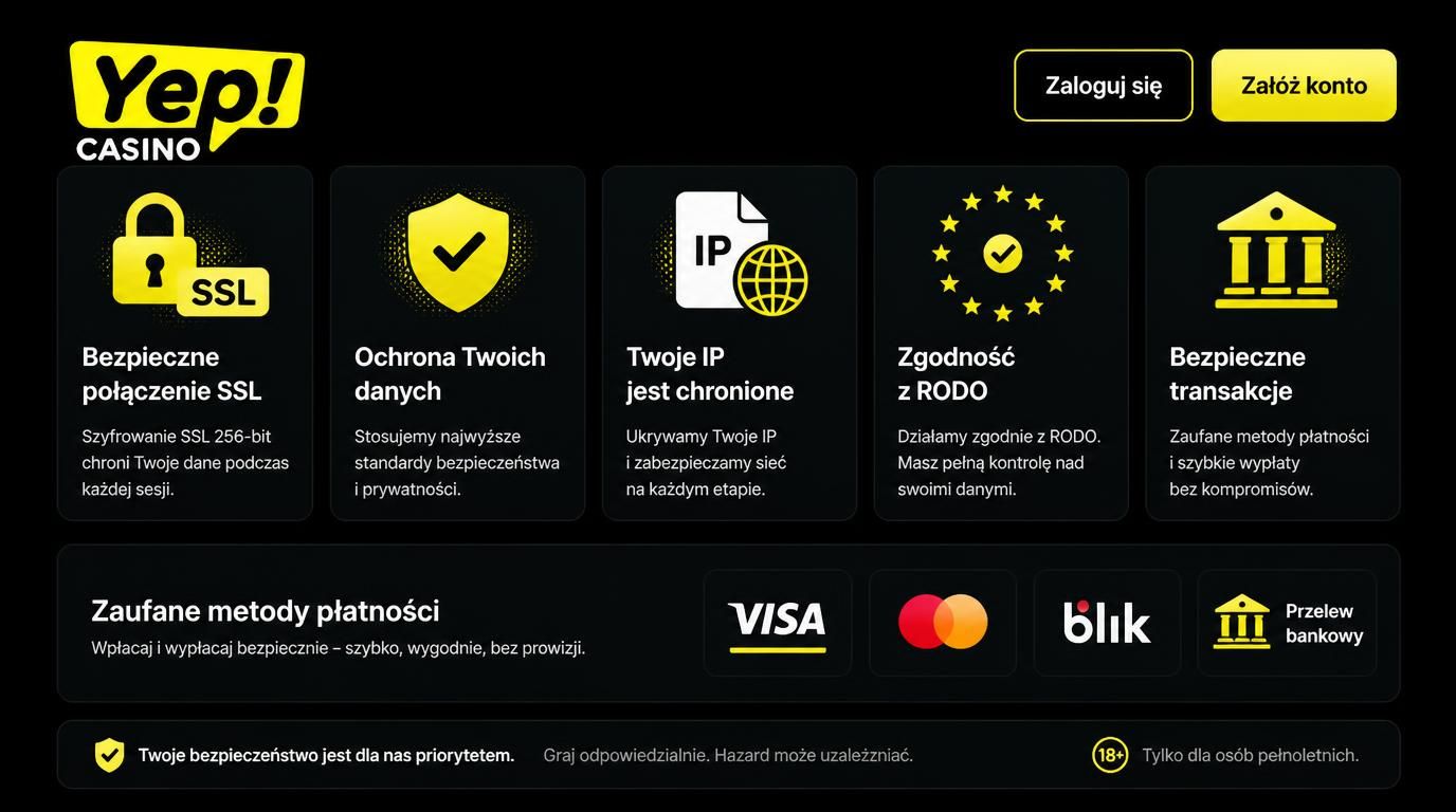  ikony zabezpieczenia KYC i ochrony danych dla polskiego gracza 